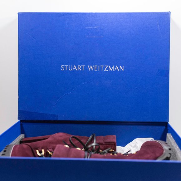 Stuart Weitzman Shackleton Round Toe Suede Boots - Picture 15 of 16